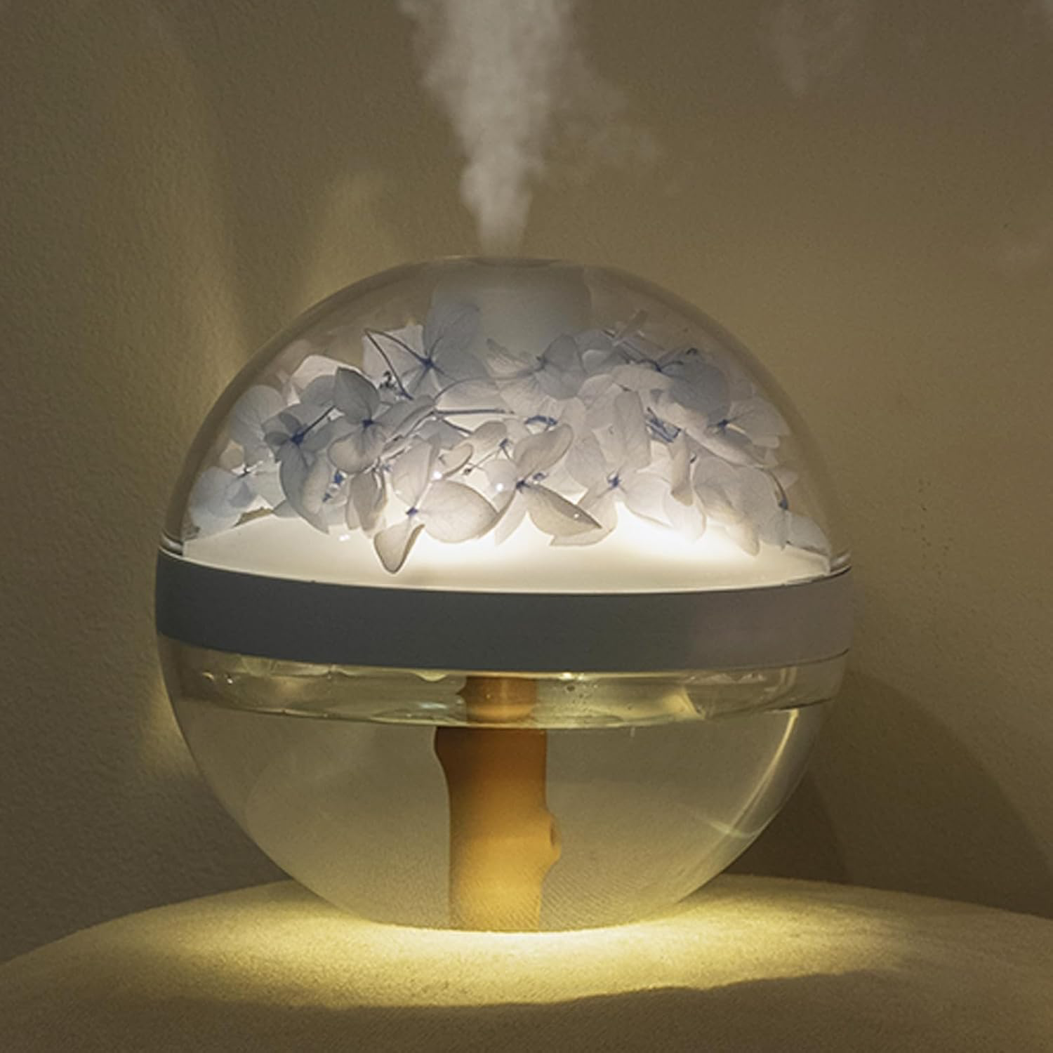Rechargeable Preserved Flower Humidifier w/ Night Light 1