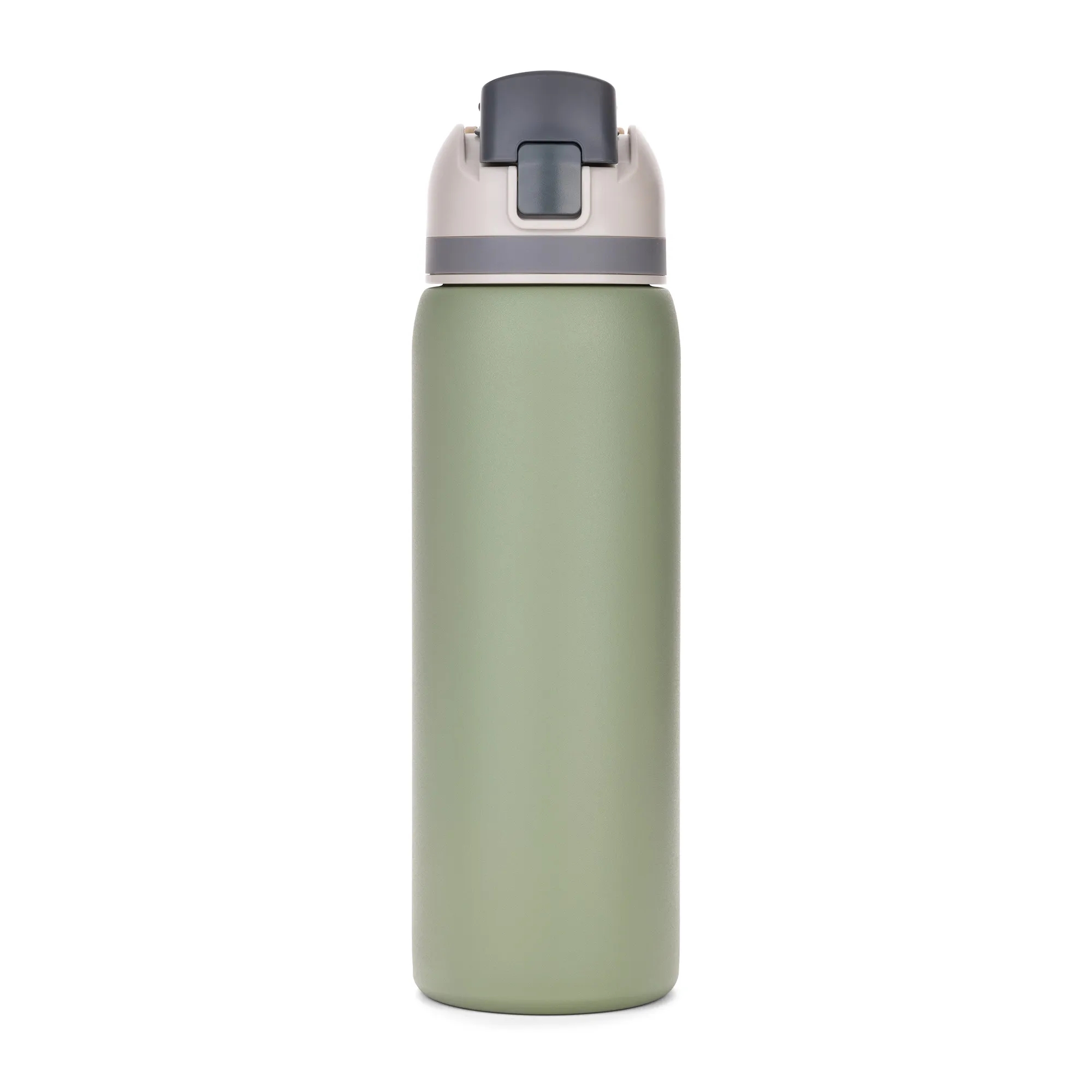 Three-Toned 27oz. Stainless Steel Straw Bottle 8