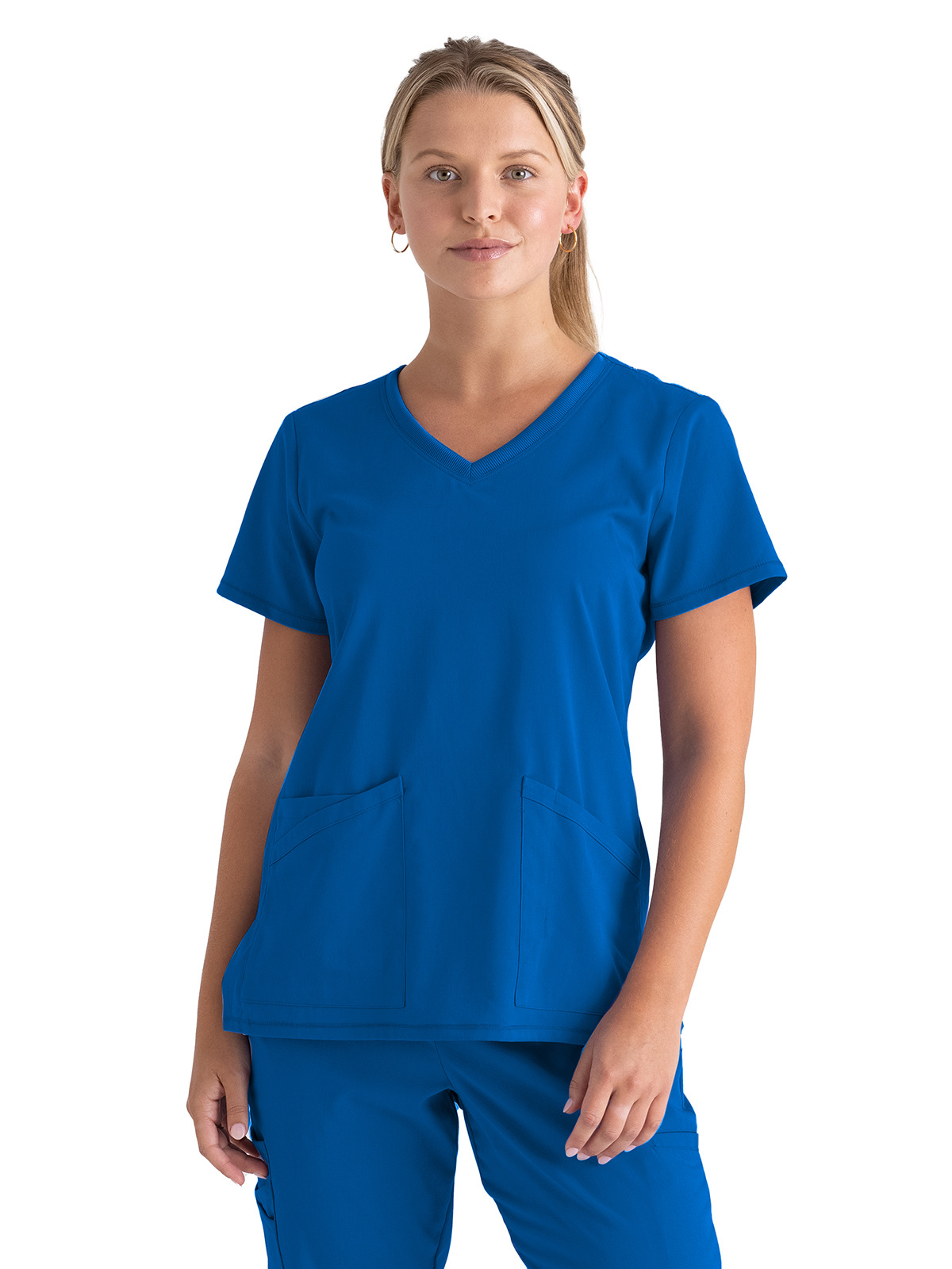 Grey's Anatomy Spandex Stretch - Women's Three-Pocket V-Neck Serena Scrub Top 15
