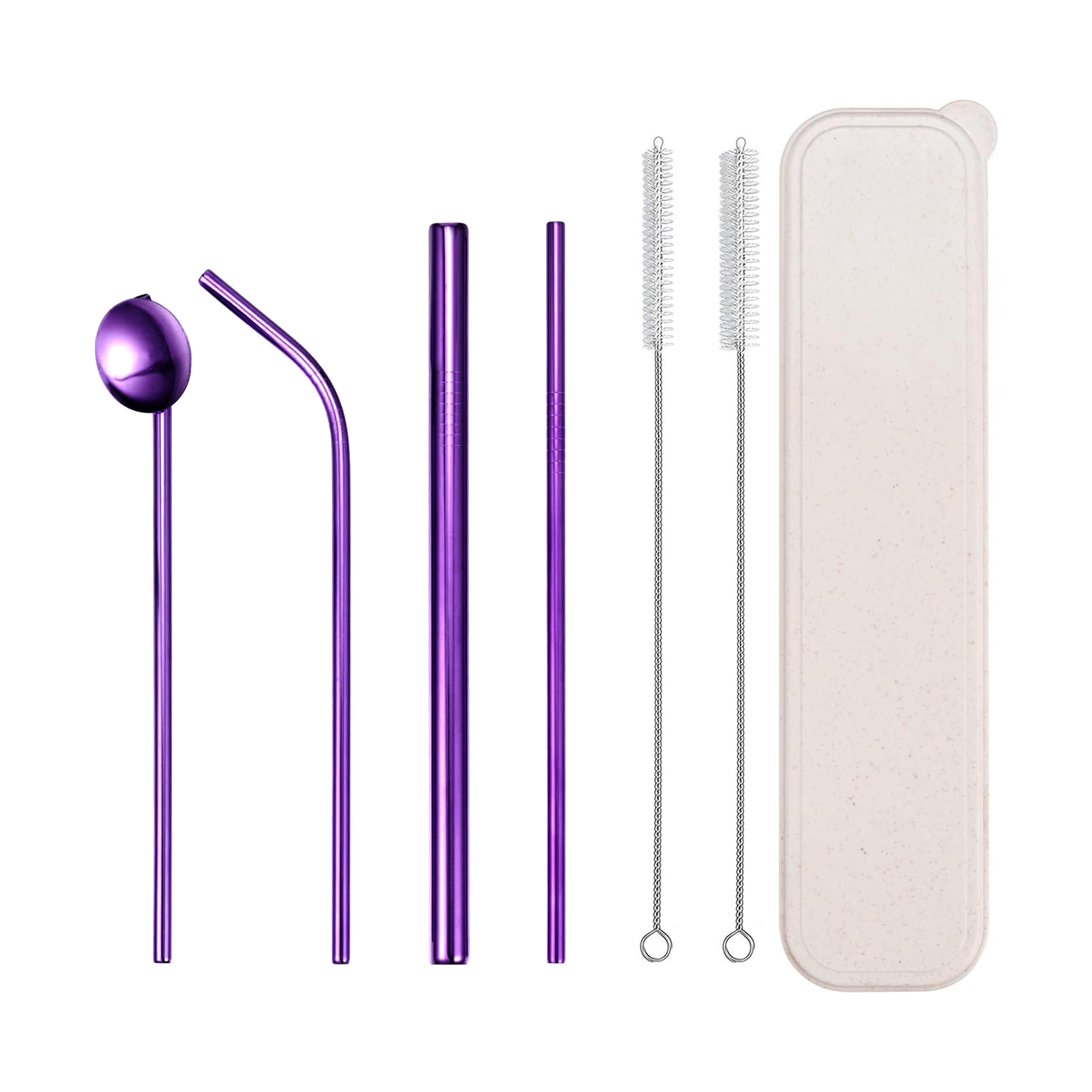 Stainless Steel Straw Set 4