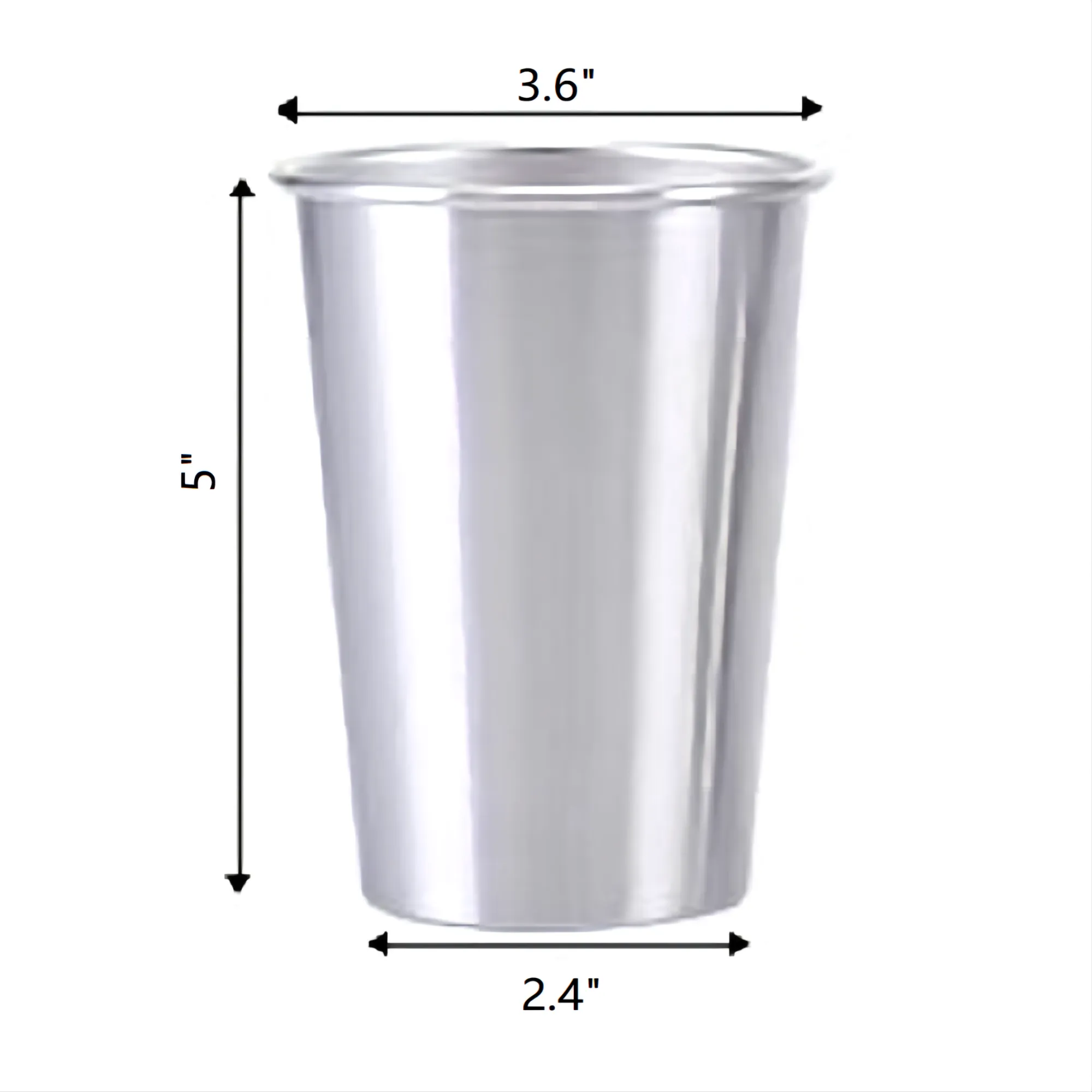 Stainless Steel Pint Glasses 5