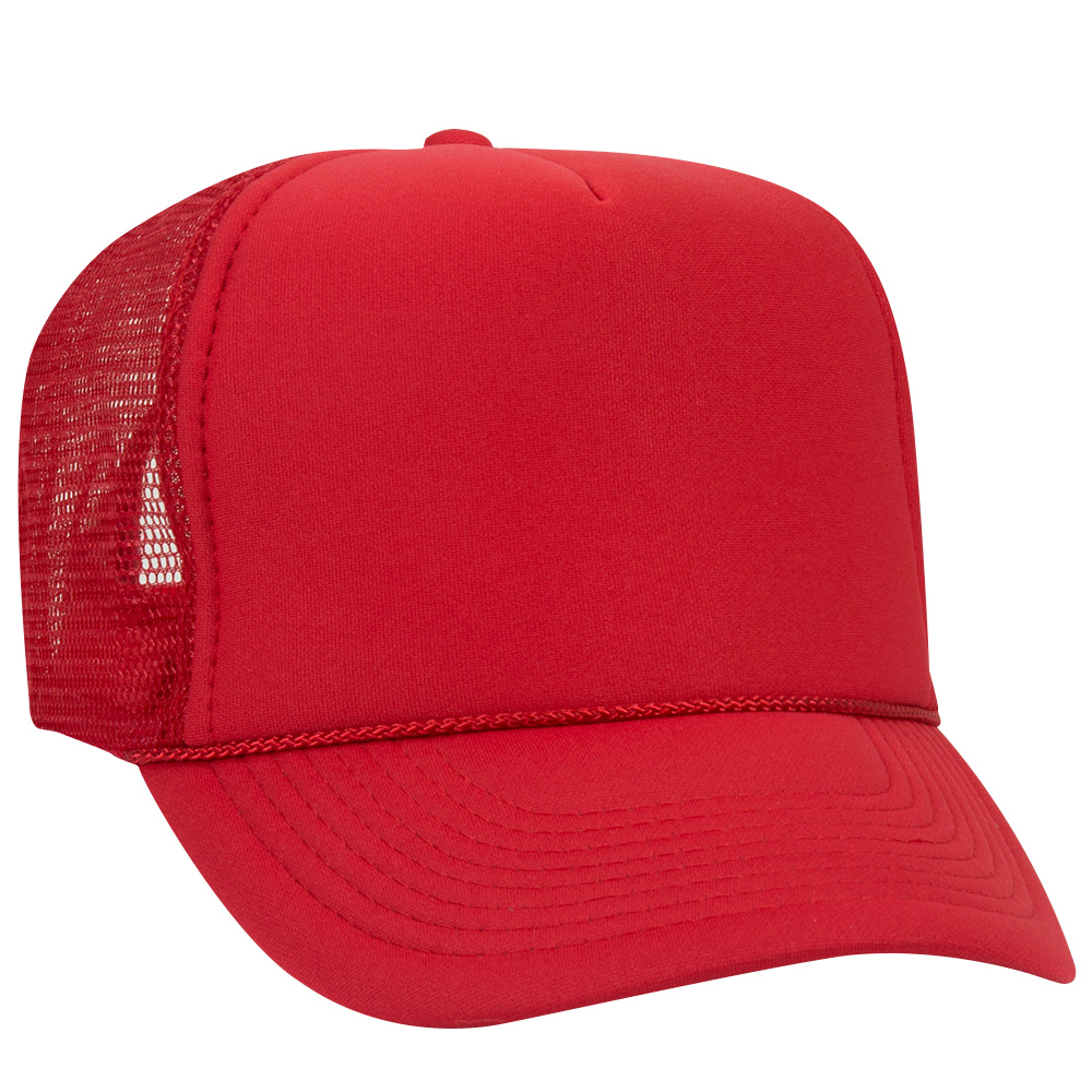 OTTO CAP® 5 Panel High Crown Mesh Back Trucker Hat 219