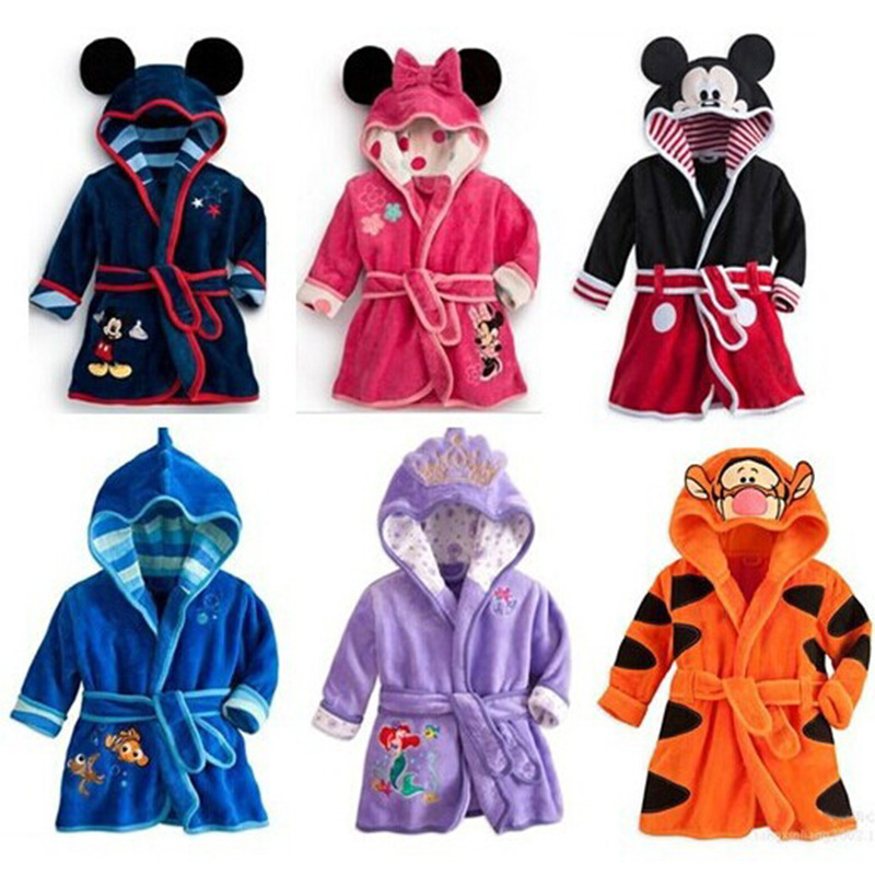 Baby Animal Bathrobe with Tie Closure 9