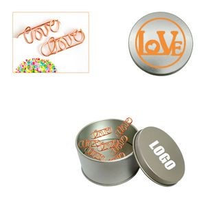 Envelope Shaped Paper Clips With Tin Box, promotional clip with logo imprint 8