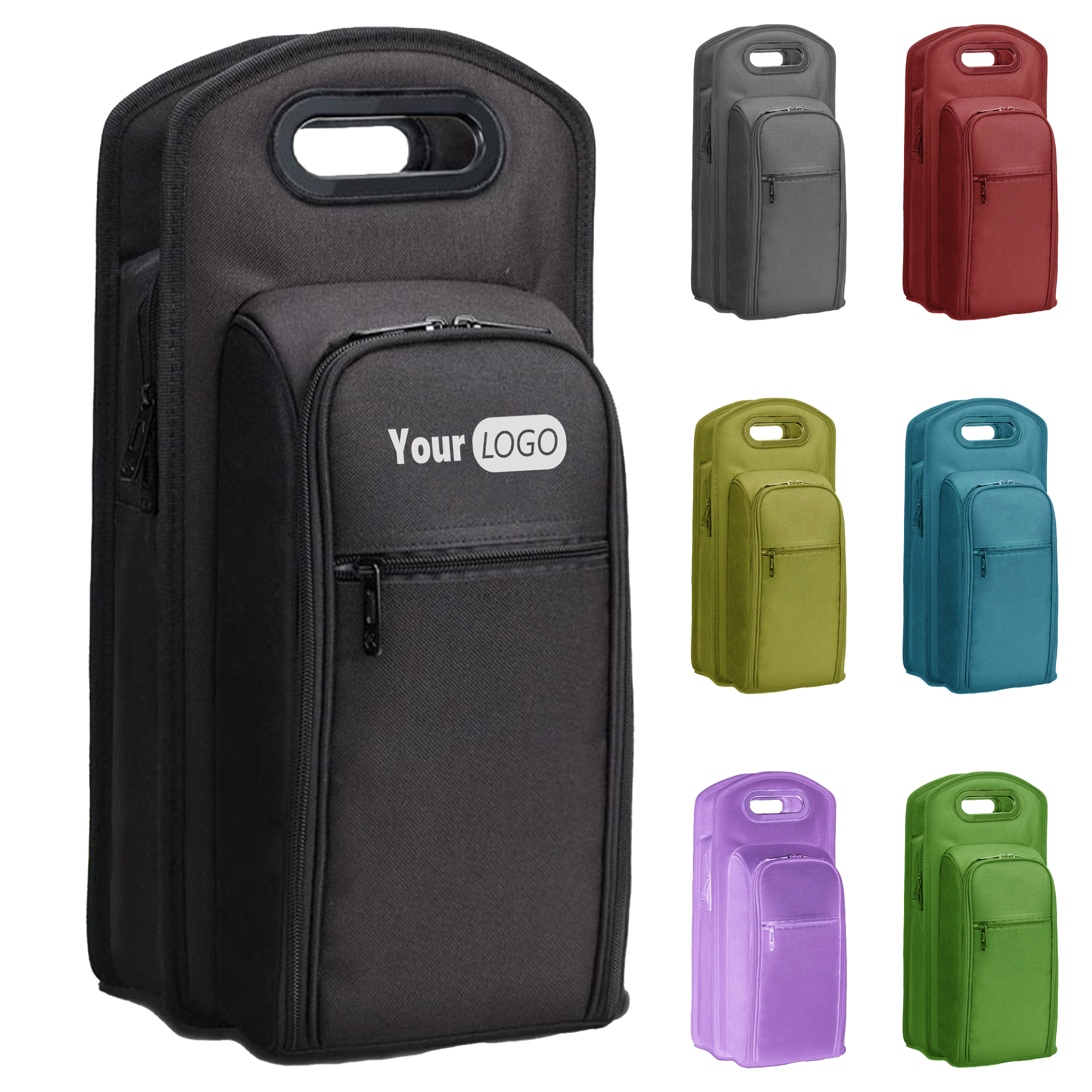 Polyester Insulated Wine Bottle Carrier 2