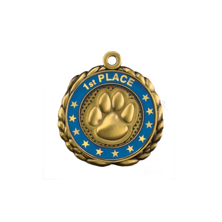 Paw Antique Gold QCM Medallion (2-1/2") 13