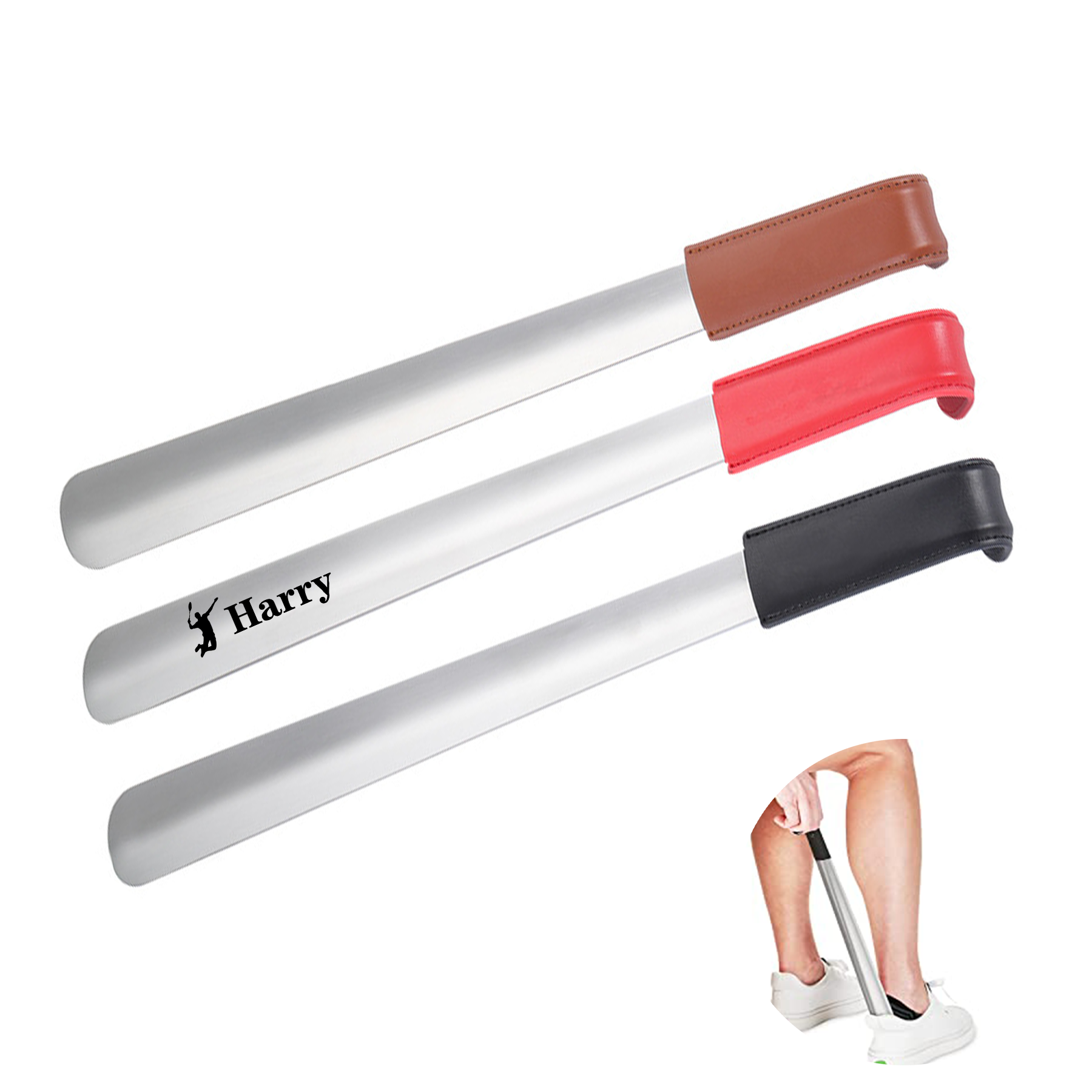 Metal Shoe Horn Long Handle 2