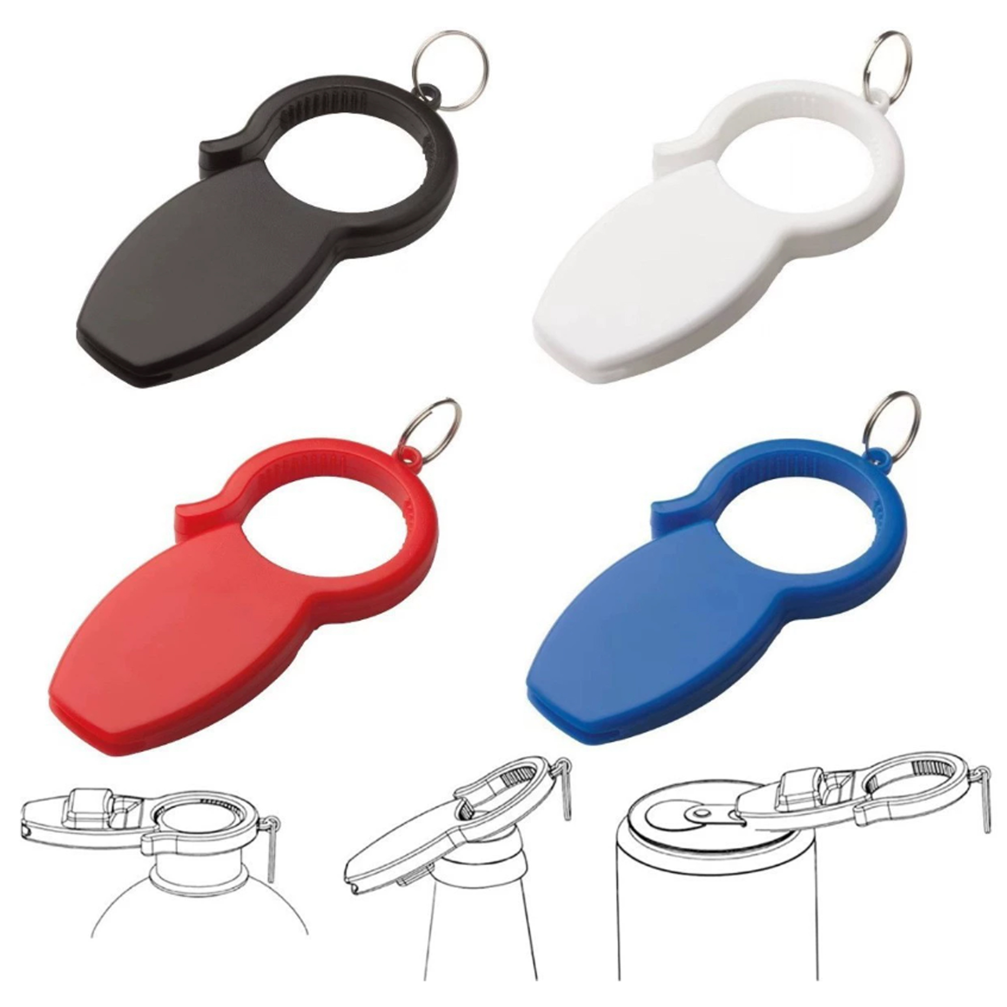 3 in 1 Bottle Opener Keychain 1