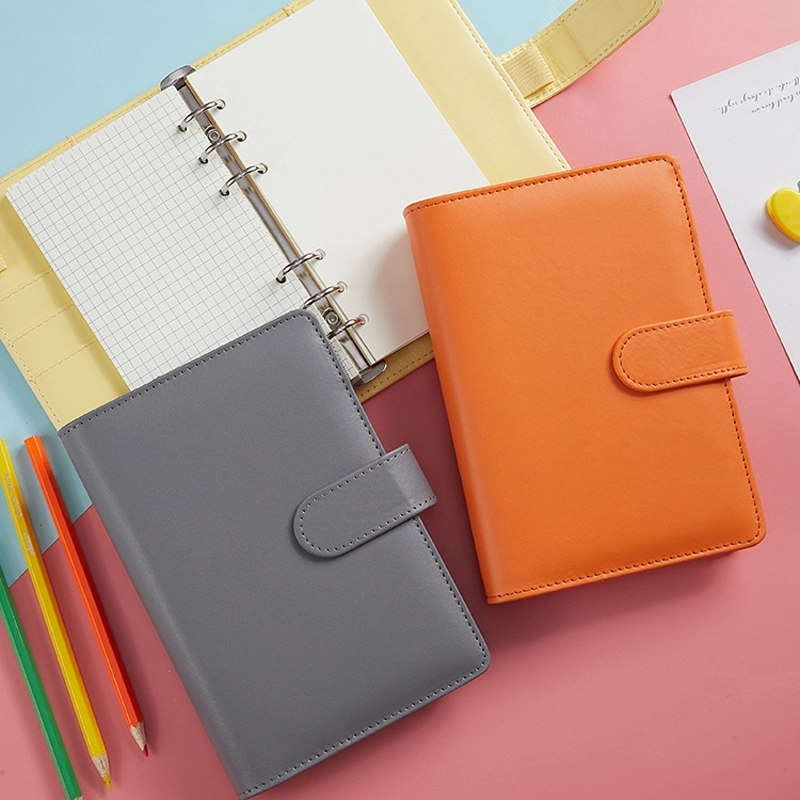 PU Leather A6 Business Travel Journal Diary Binder Notebook 21