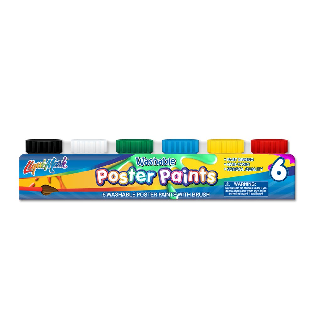 Poster Paint Sets - 6 Classic Colors 2