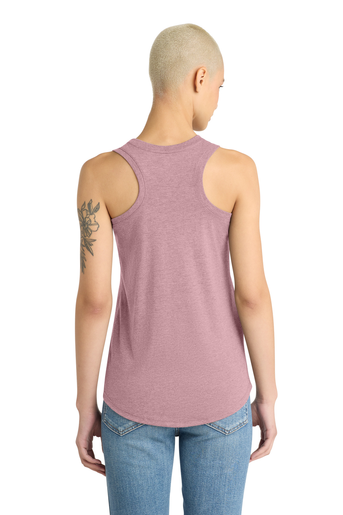District Women's Perfect Tri Racerback Tank. DM138L 110