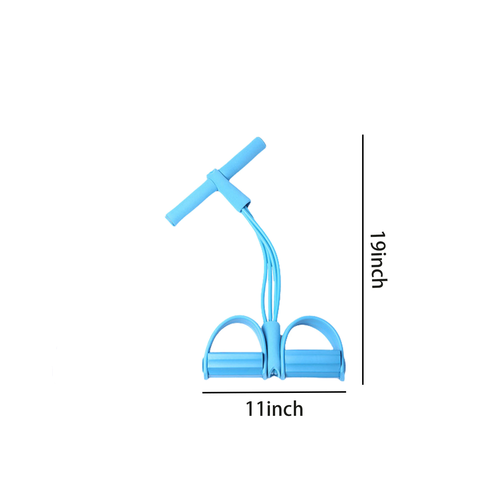 4-Tube Elastic Yoga Pedal Puller Resistance Band 3