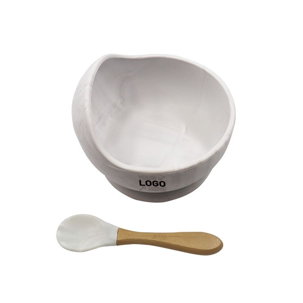 Silicone Suction Bowls for Baby with Spoon 2