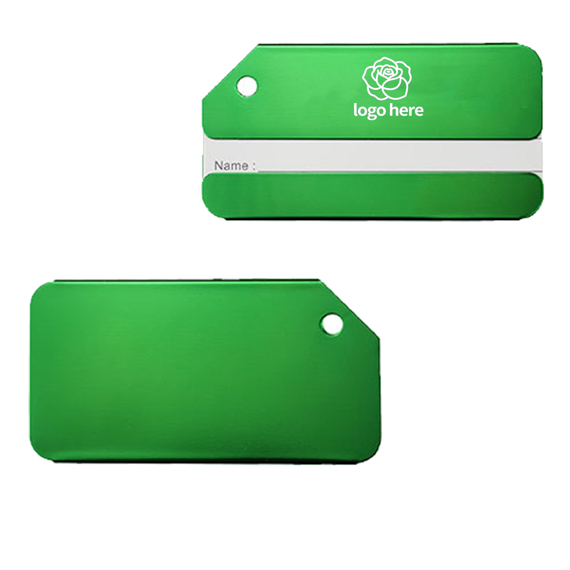 Premium Luggage Identifier Tag Steel Loop 9