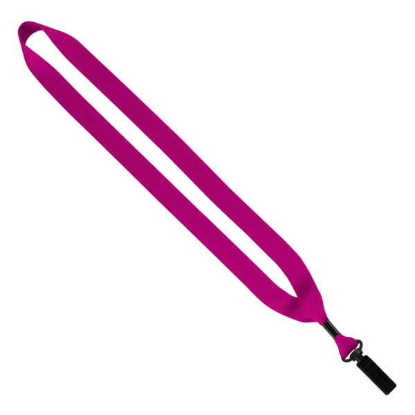 3/4" Polyester Lanyard with Bulldog Clip 17
