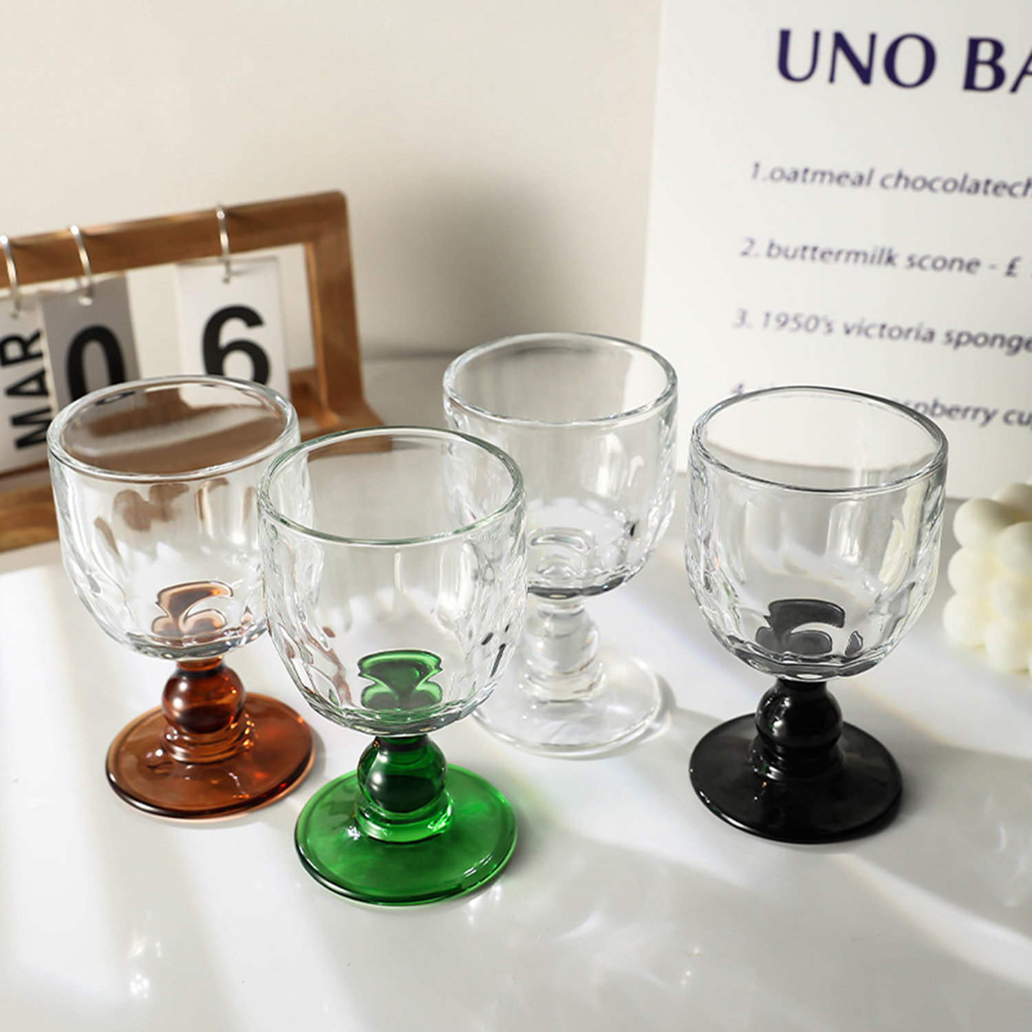 6 Oz Vintage Wine Glasses 2