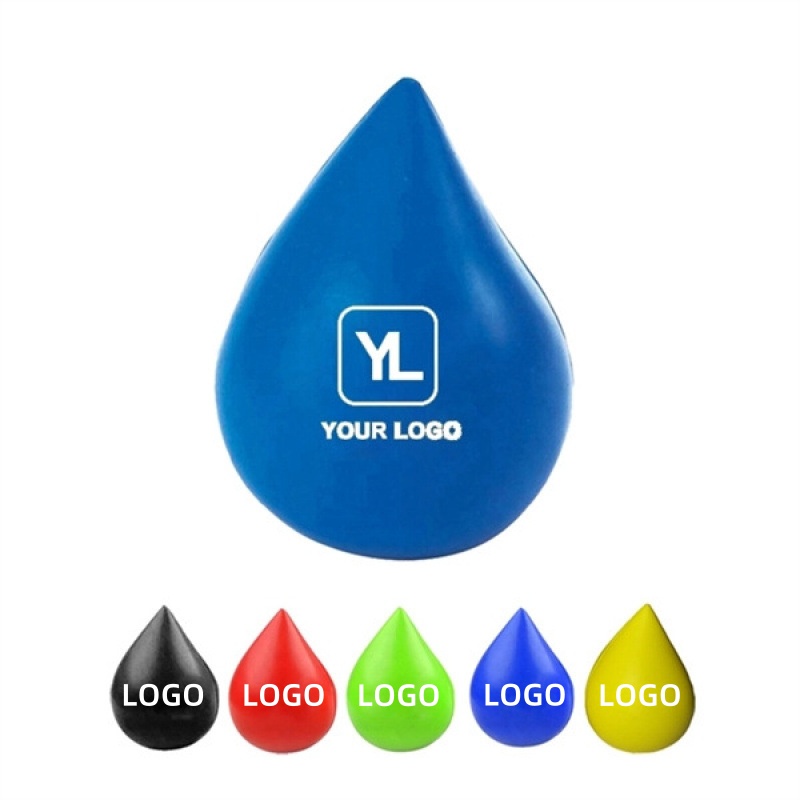 Custom PU Foam Water Droplet Stress Ball 2