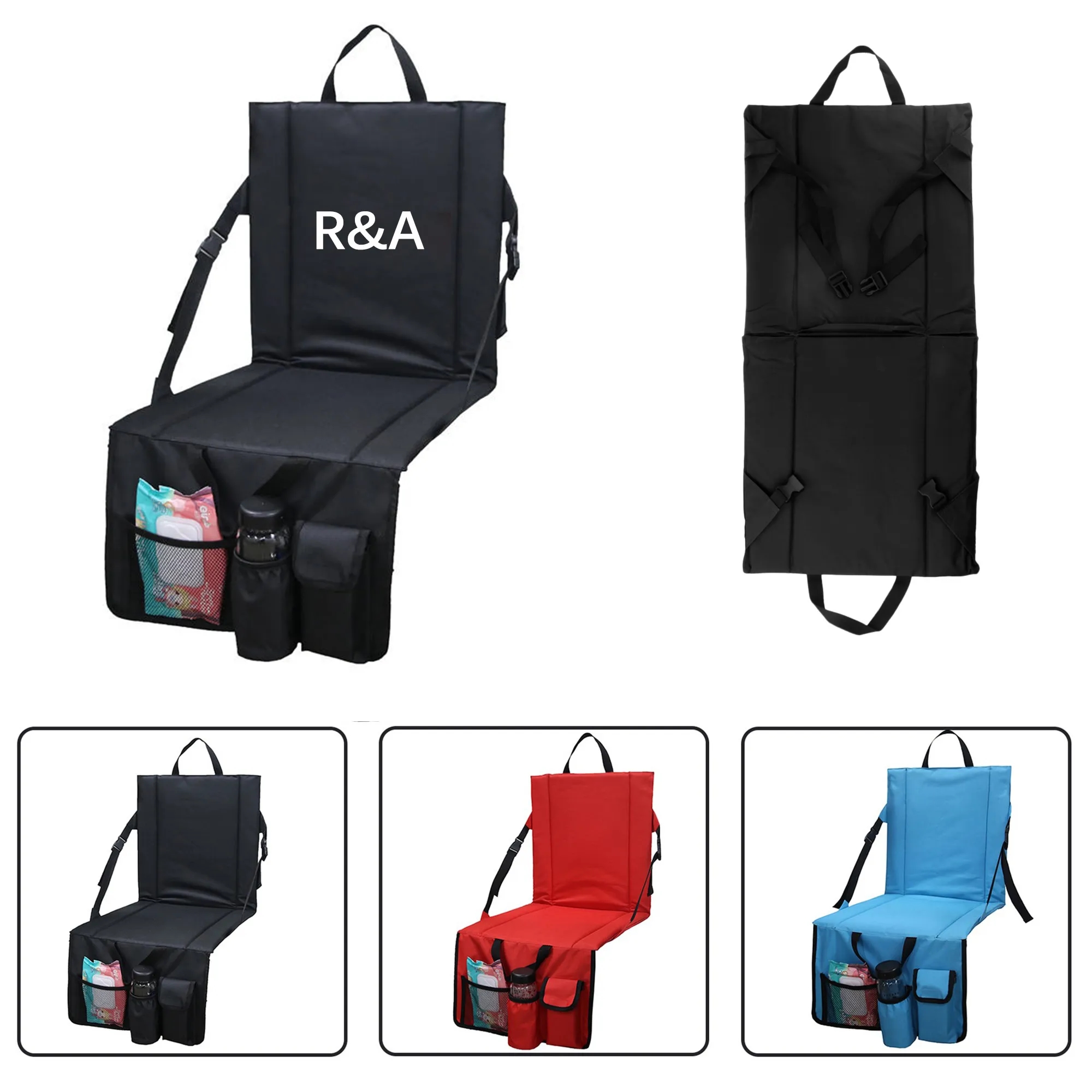 Portable Stadium Seat Cushion With Mesh Bag