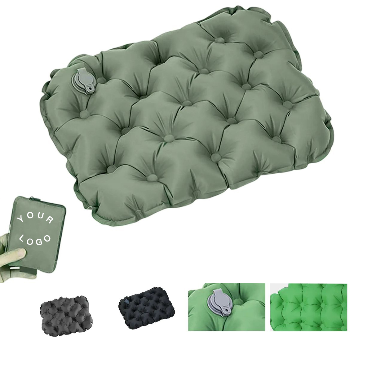 Nylon Foldable Inflatable Travel Cushion 2