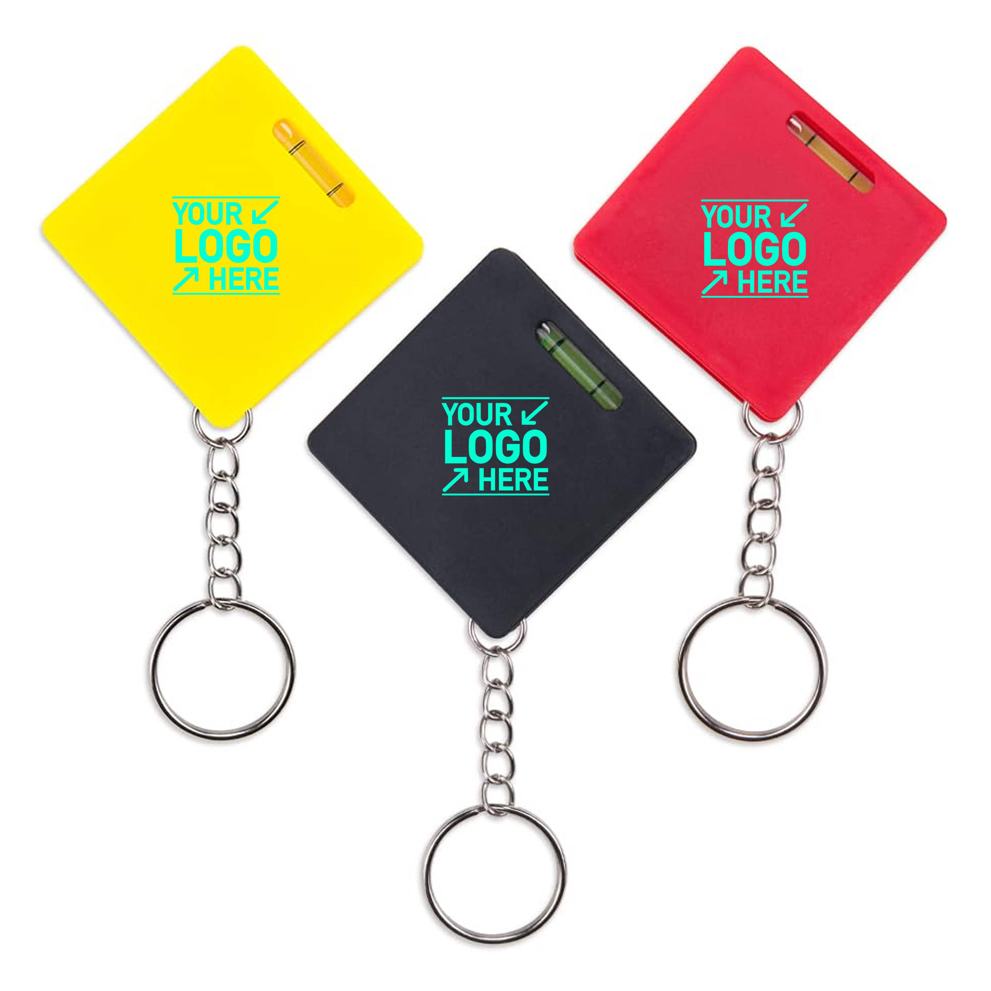 Portable Keychain Tape Measure & Level Tool 3