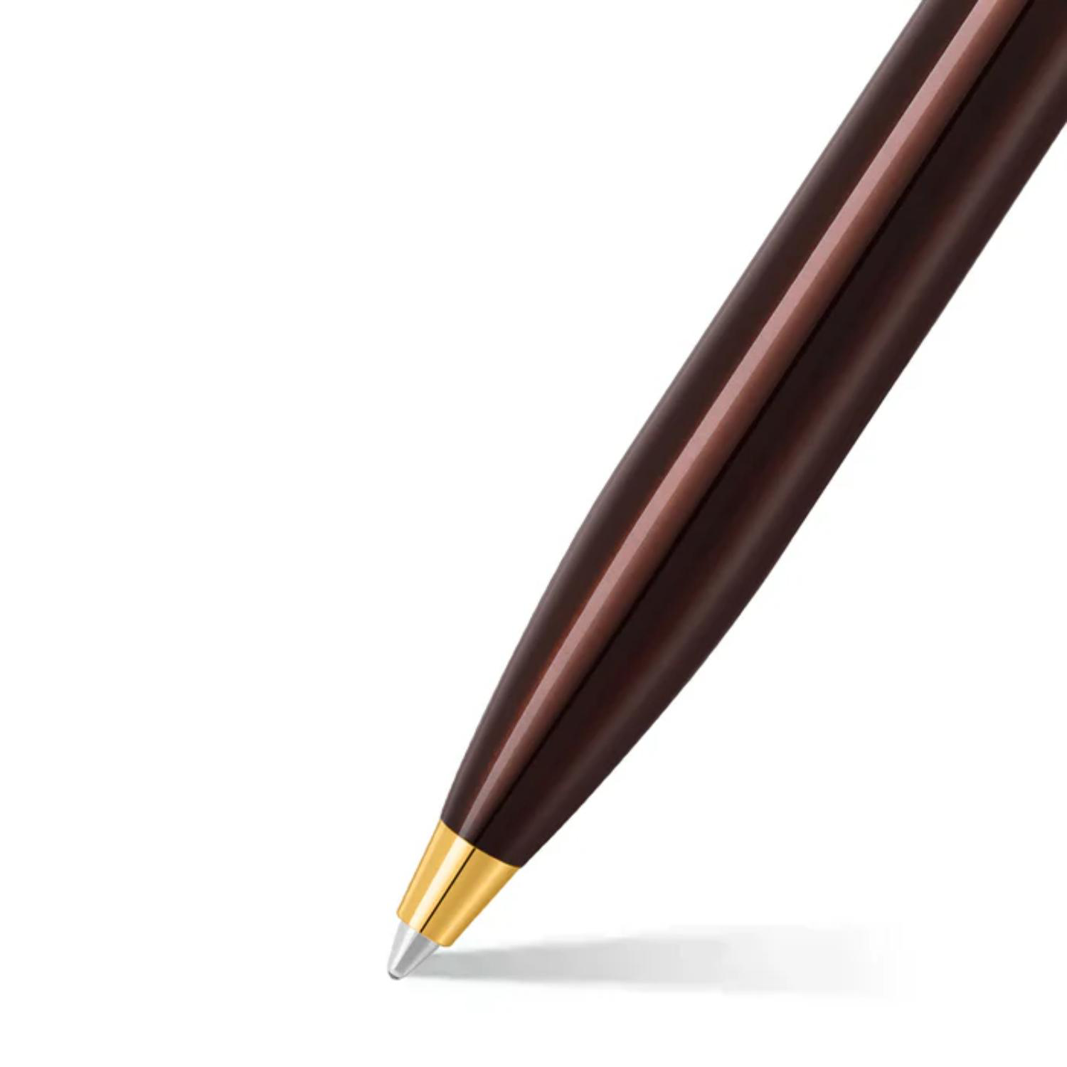 SHEAFFER® 100 9370 Glossy Coffee Brown Executive Ballpoint Pen w/ Gift Box 3
