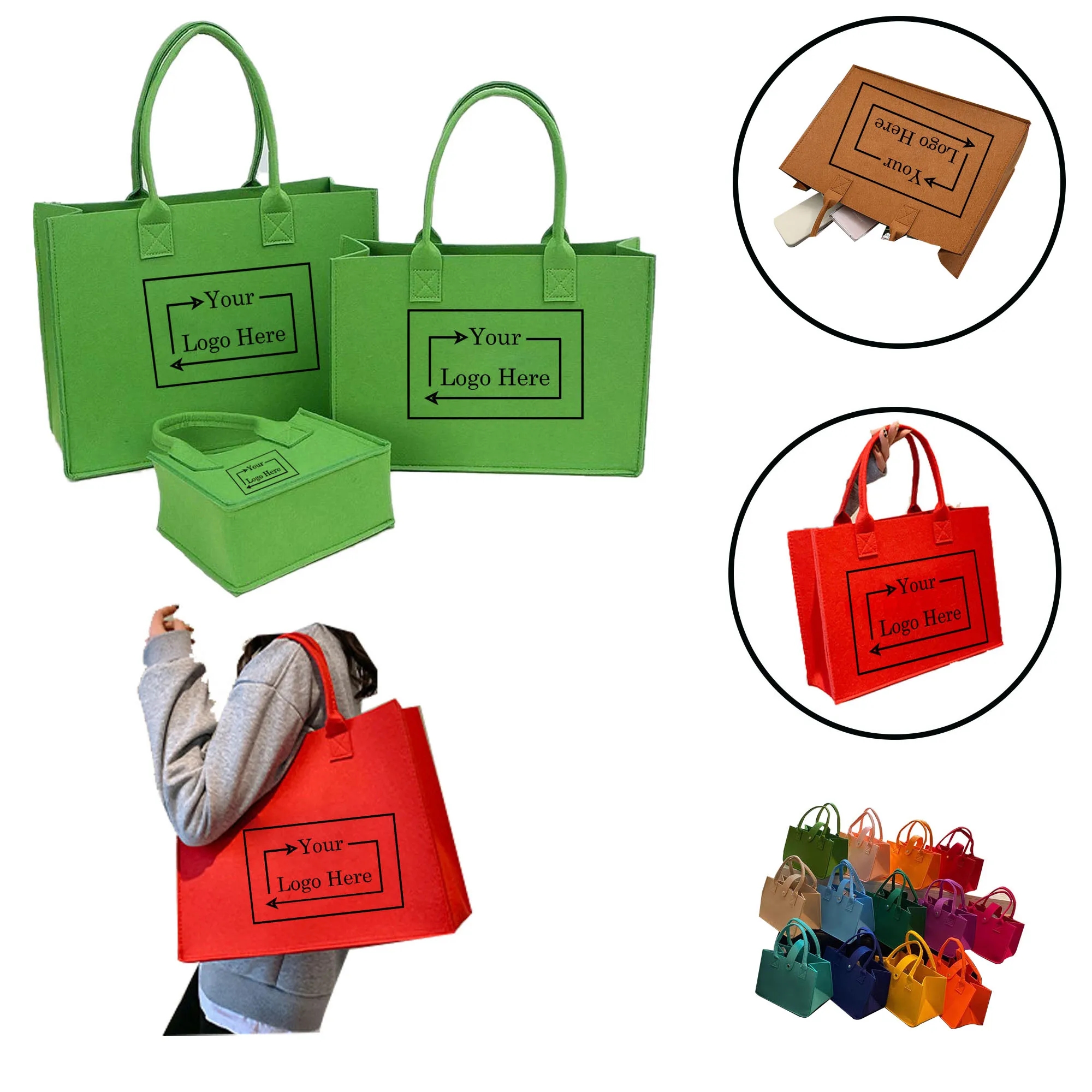 Sublimation/Thermal Mini Felt Tote Bag