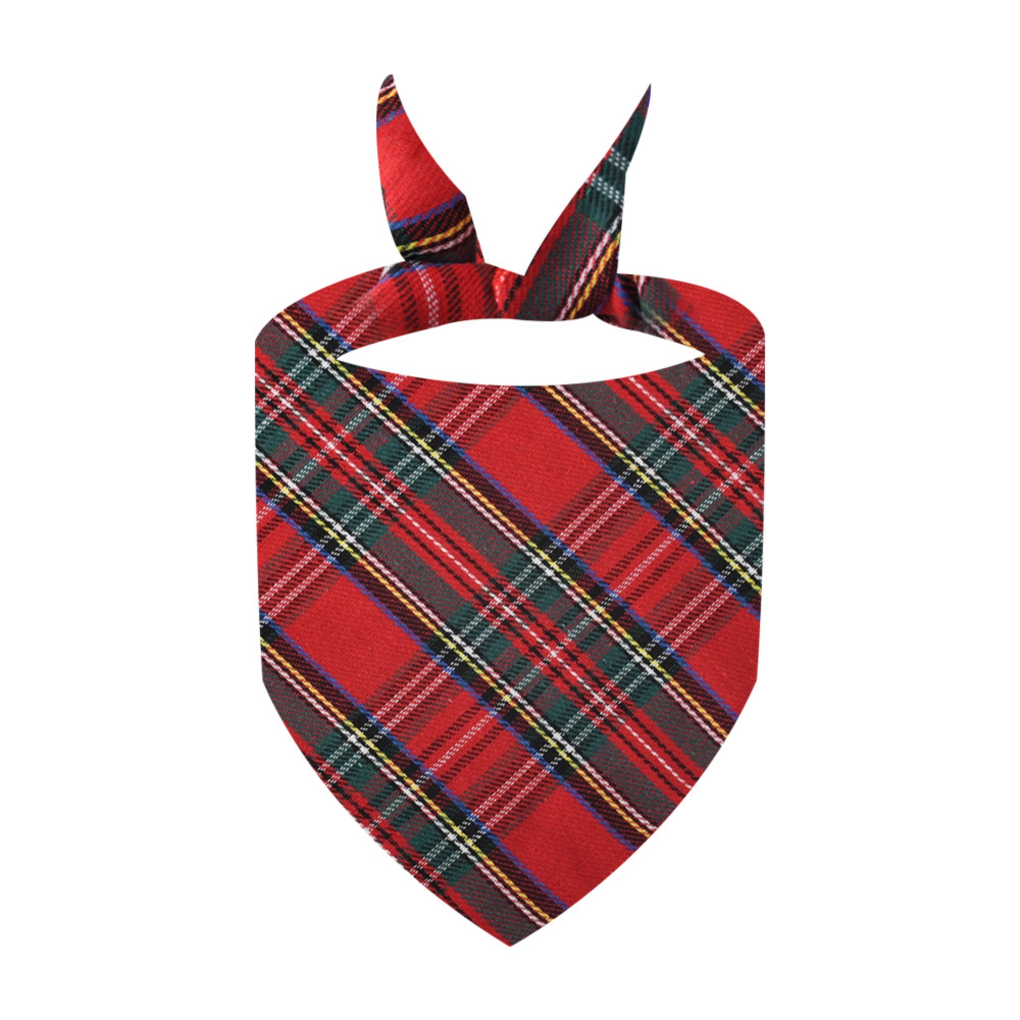 Absorbent Plaid Dog Bandana 7