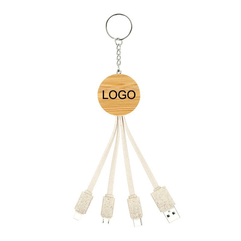 Bamboo 3-In-1 Charging Cable-ROUND 4