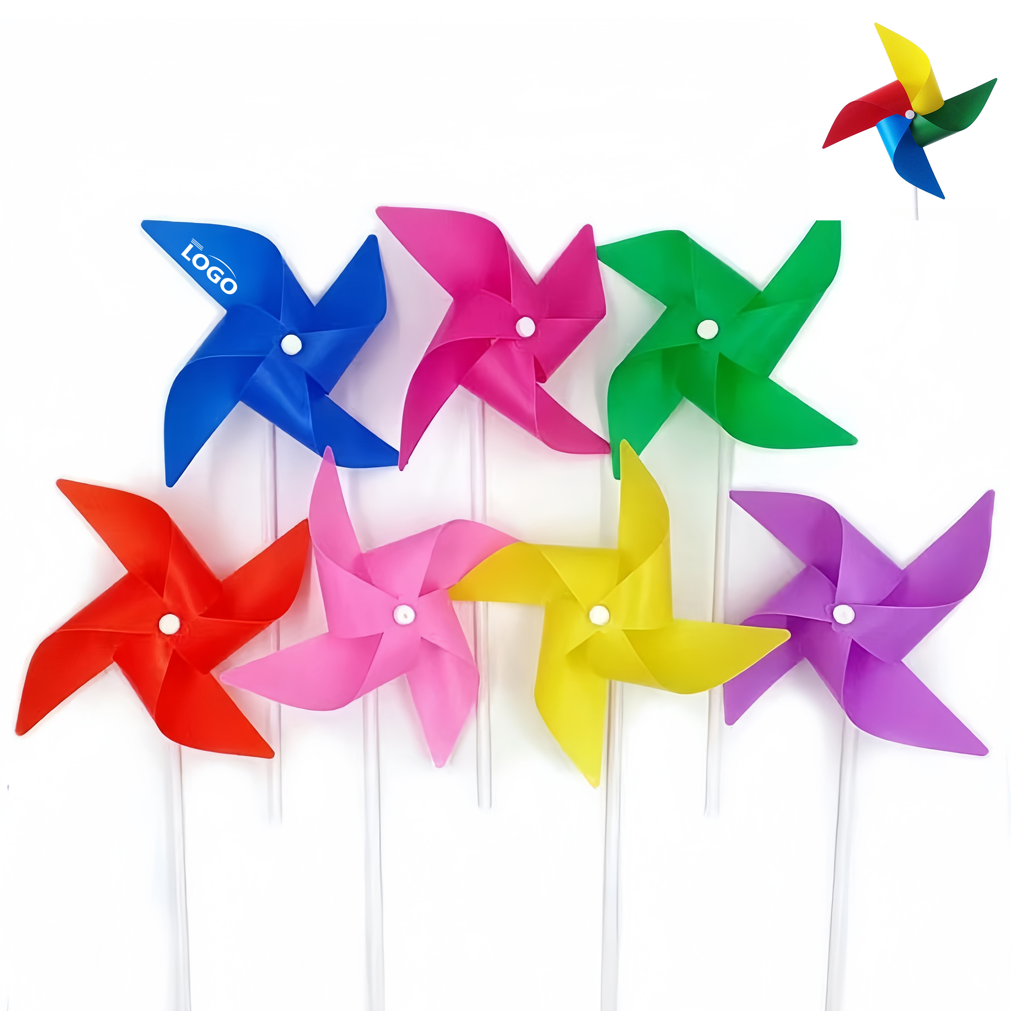 Colorful Plastic Windmill Toy for Kids 2