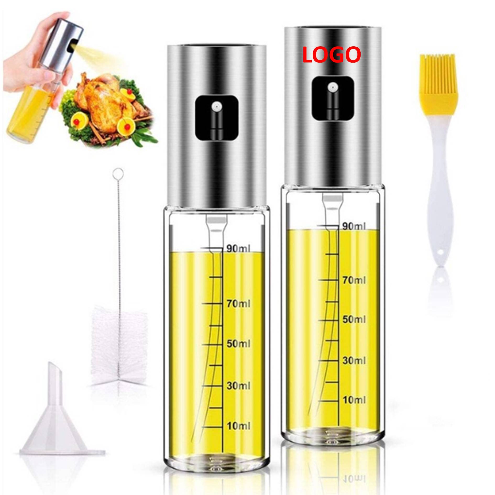 2 Piece Cooking Oil Sprayer Bottle 2