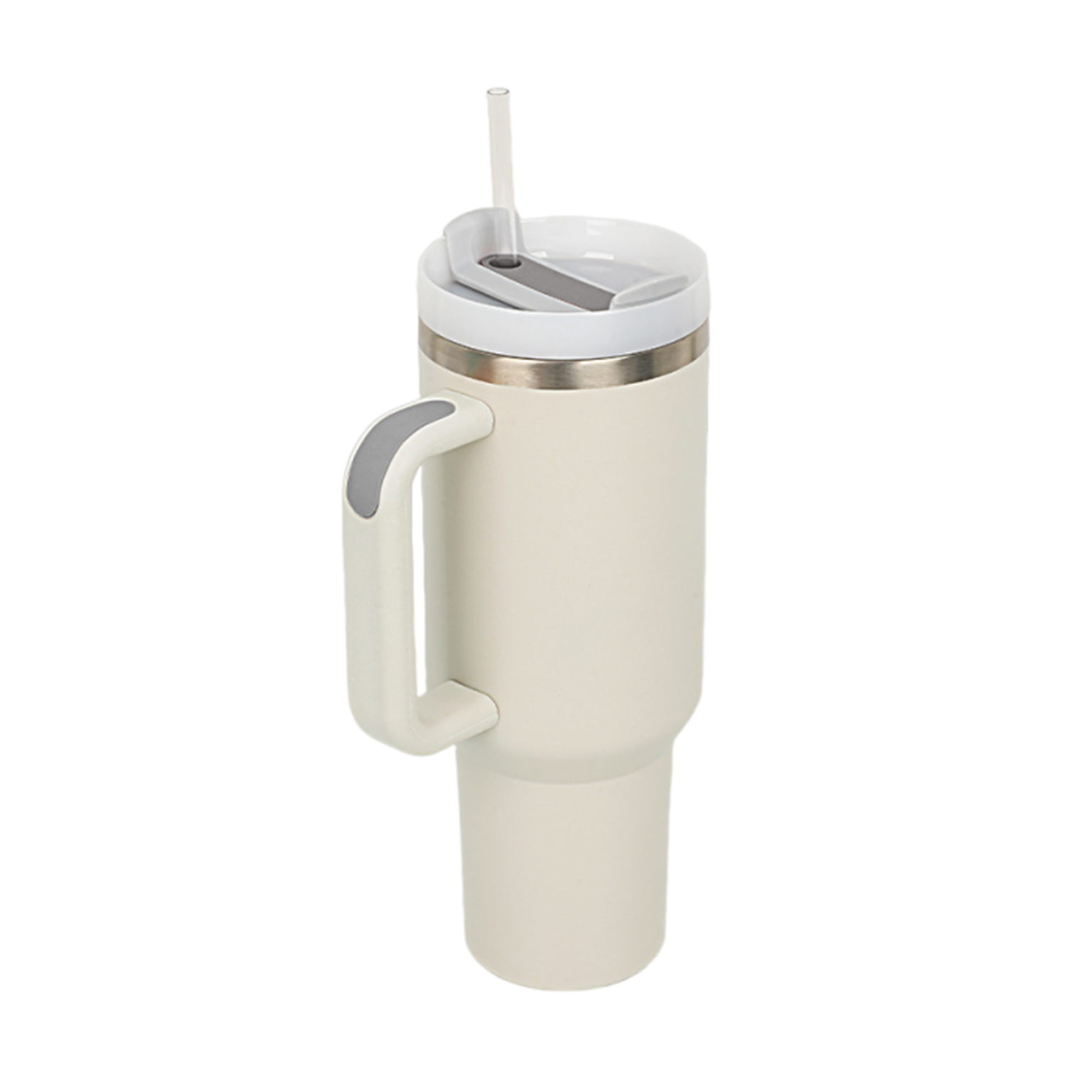 Double-Wall Stainless Steel Tumbler with Straw Lid, 40 oz. 10