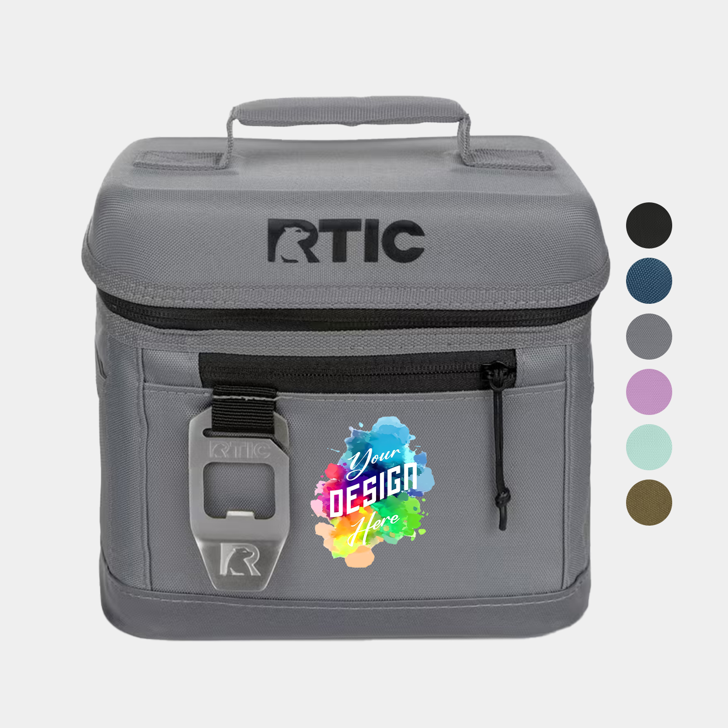 6-Can RTIC® Soft Pack Insulated Cooler Bag w/ Bottle Opener (8.5" x 7.5") 6