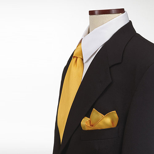 Gold Polyester Pocket Square 2