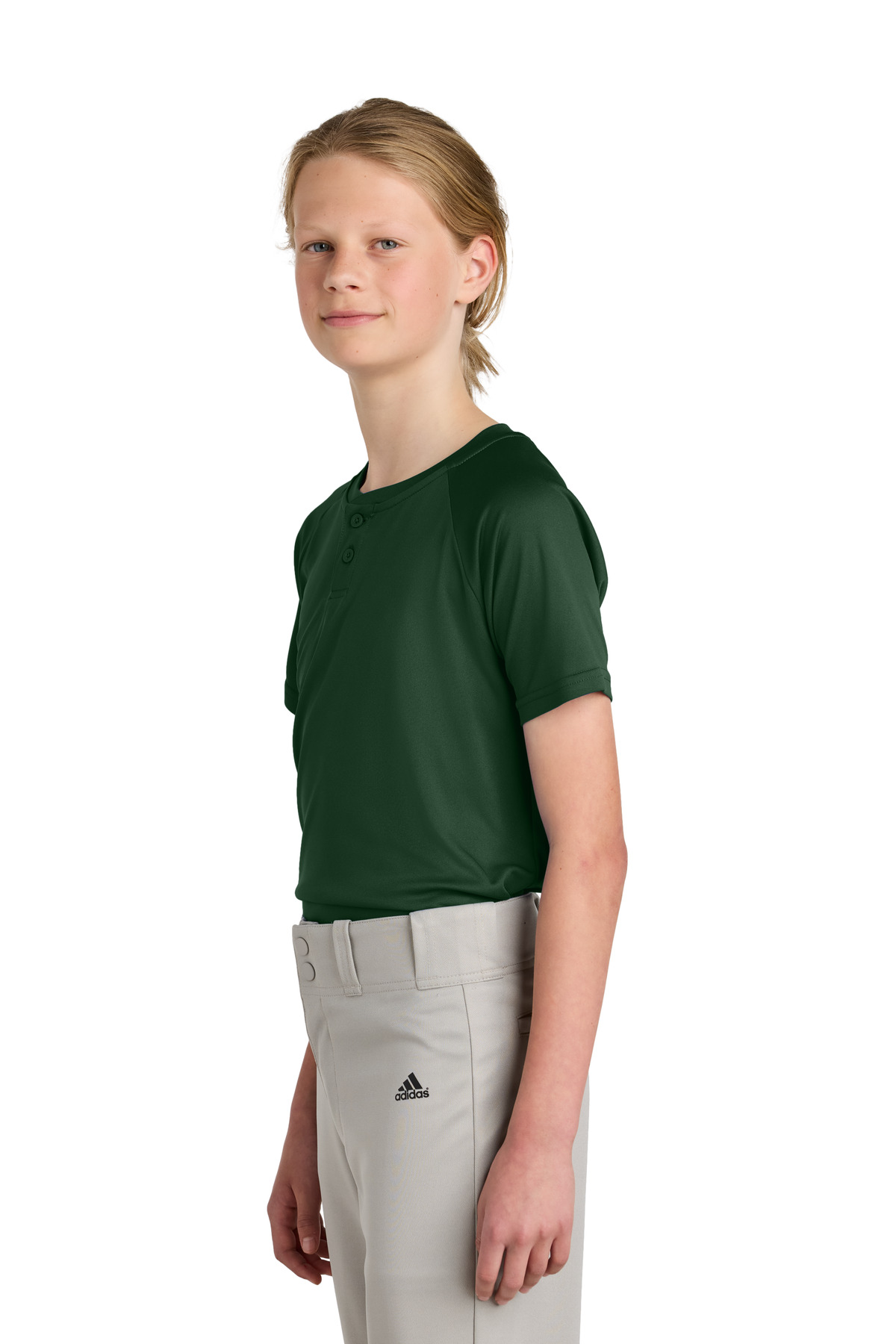 Sport-Tek Youth PosiCharge Competitor 2-Button Henley YST359 57