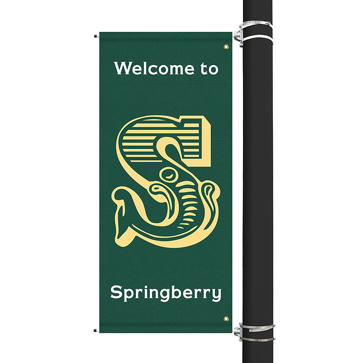 60" x 30" Custom Sunbrella™ Avenue Banner-2 Color Imprint 6
