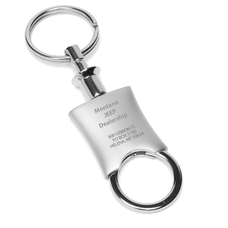 "Raha" Laser Engraved Pull Apart-Metal Valet Keyholder 6