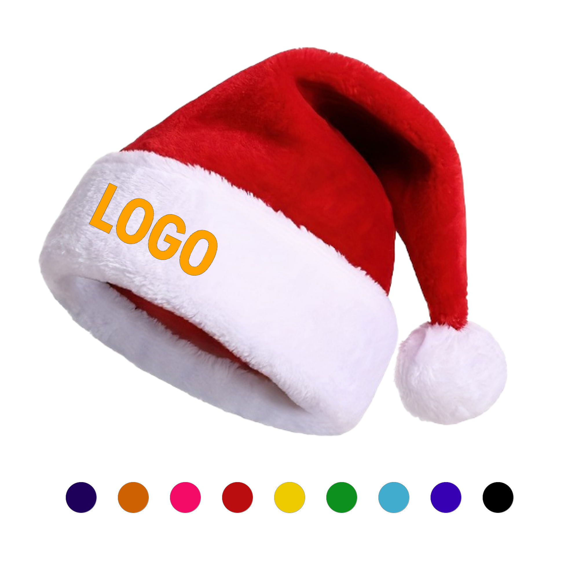 Plush Christmas Santa Hat For Events And Promotions 2