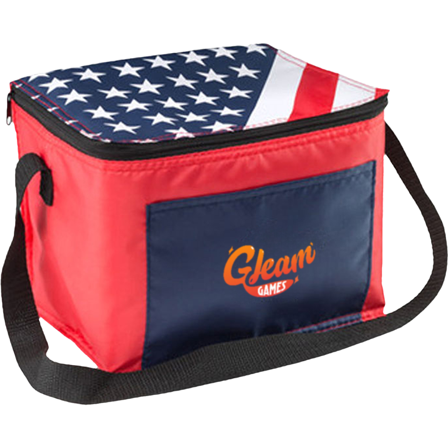 USA Flag PEVA Insulated Lunch Bag 4