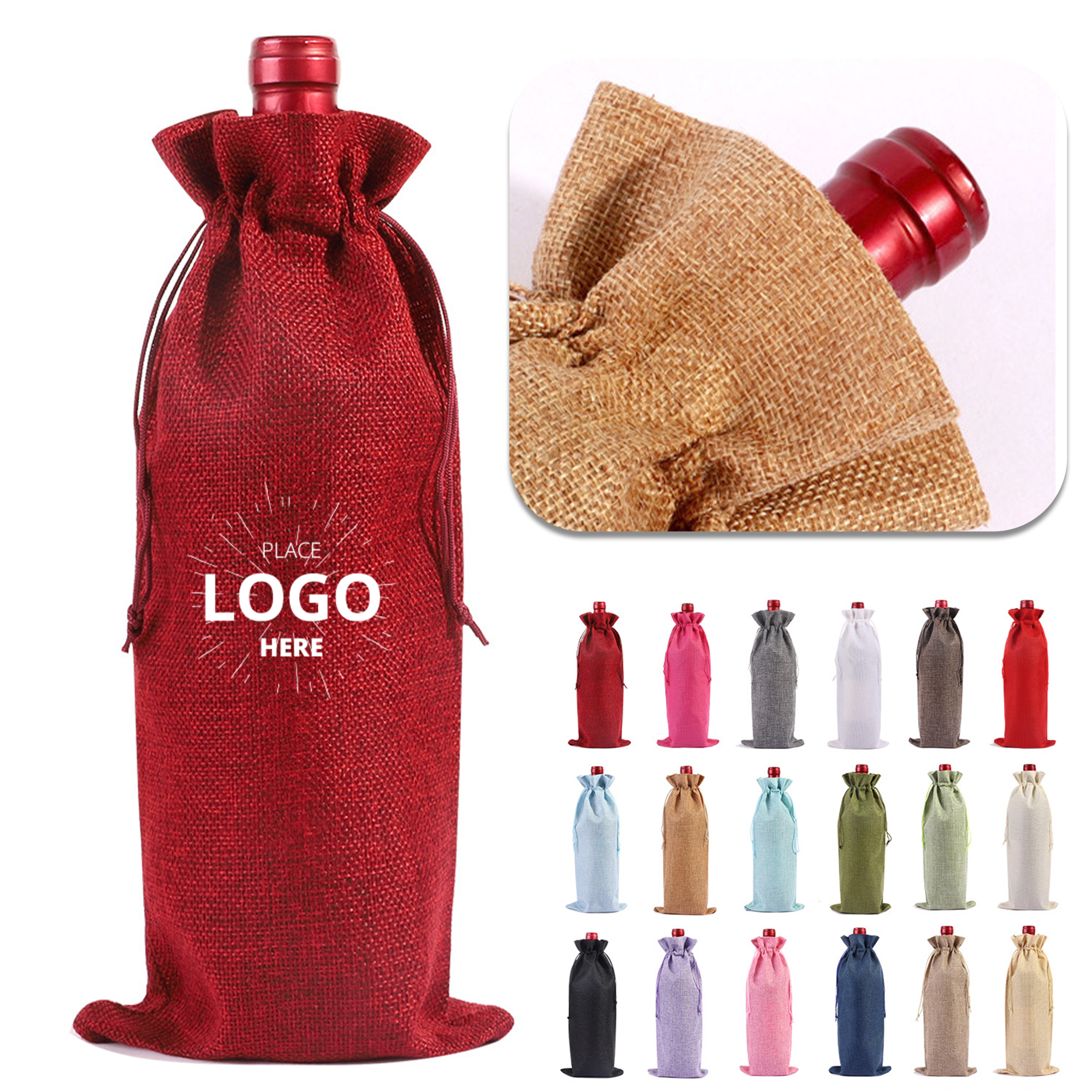 Flannelette Velvet Wine Tote Bags 1