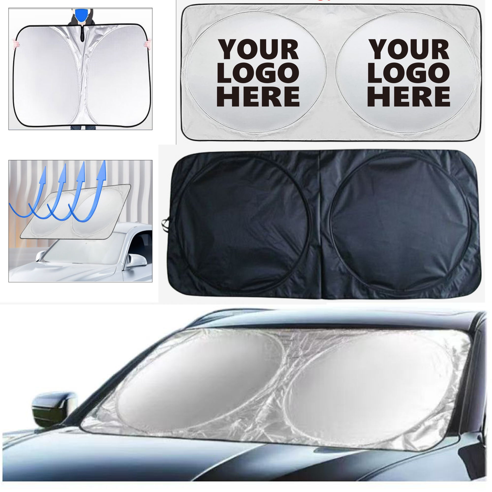 Collapsible Front Windshield Sunshade for Car 2