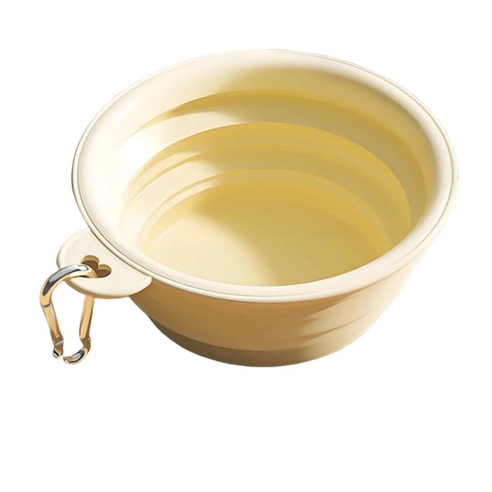 12 Oz Silicone Pet Bowl with Carabiner 1