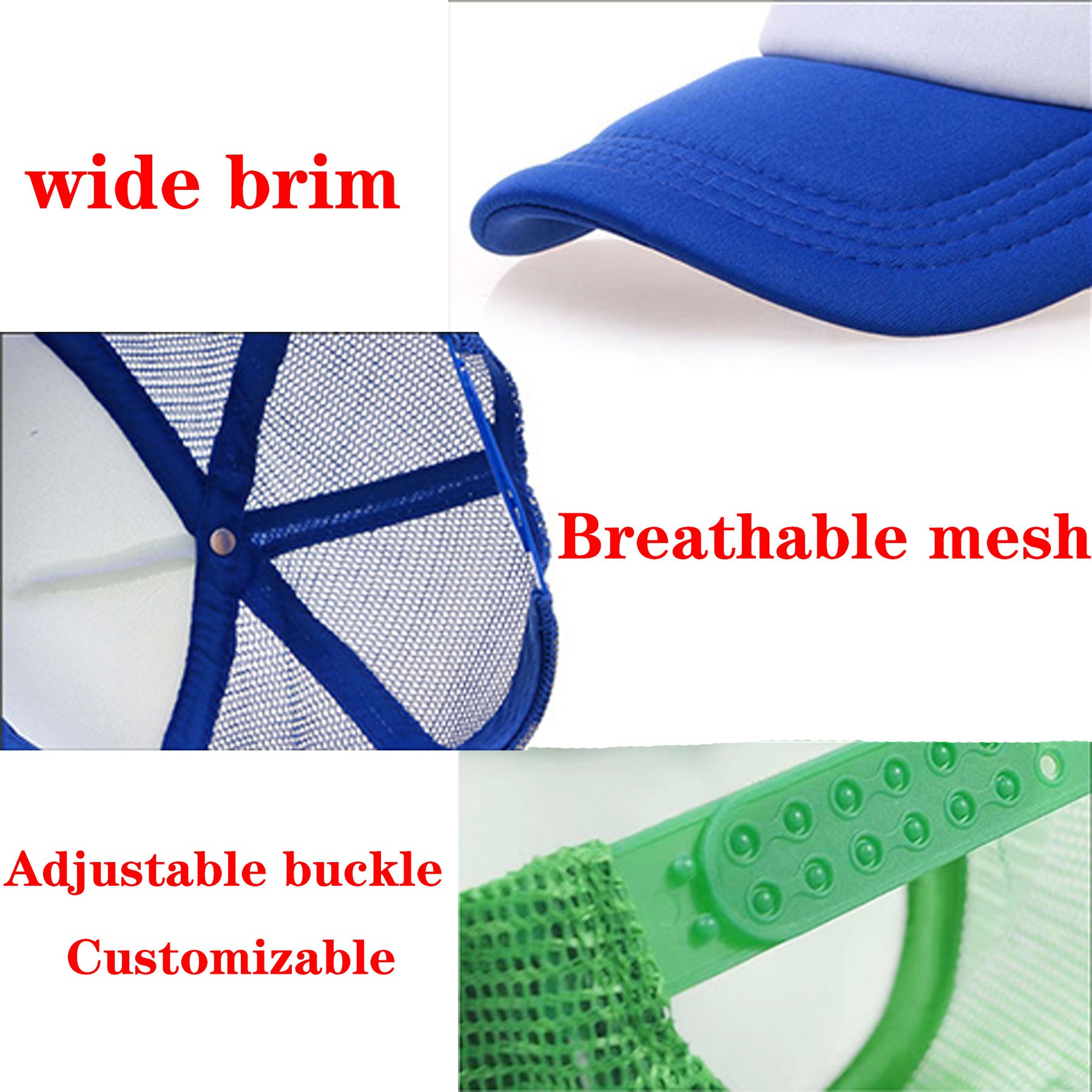 Baseball Sponge Mesh Advertising Peaked Sun Cap 2