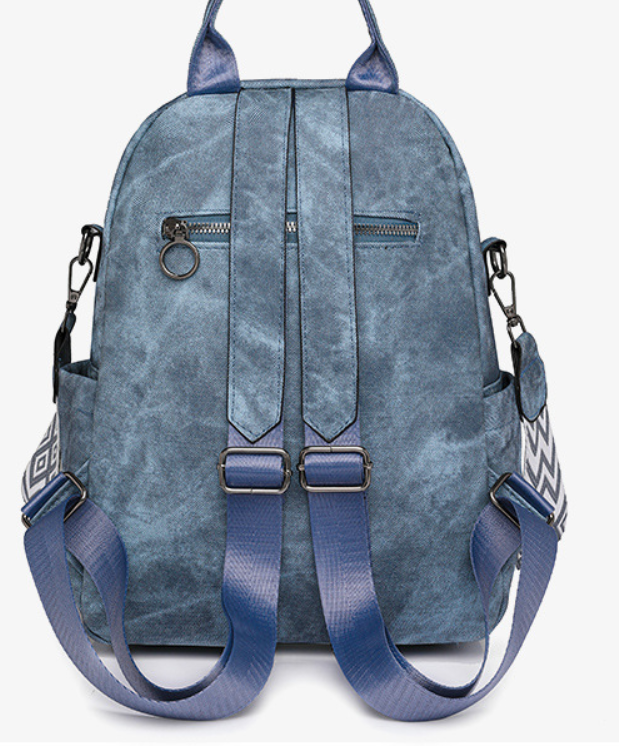 Multi-purpose Soft Leather Backpack Retro Korean-style 8