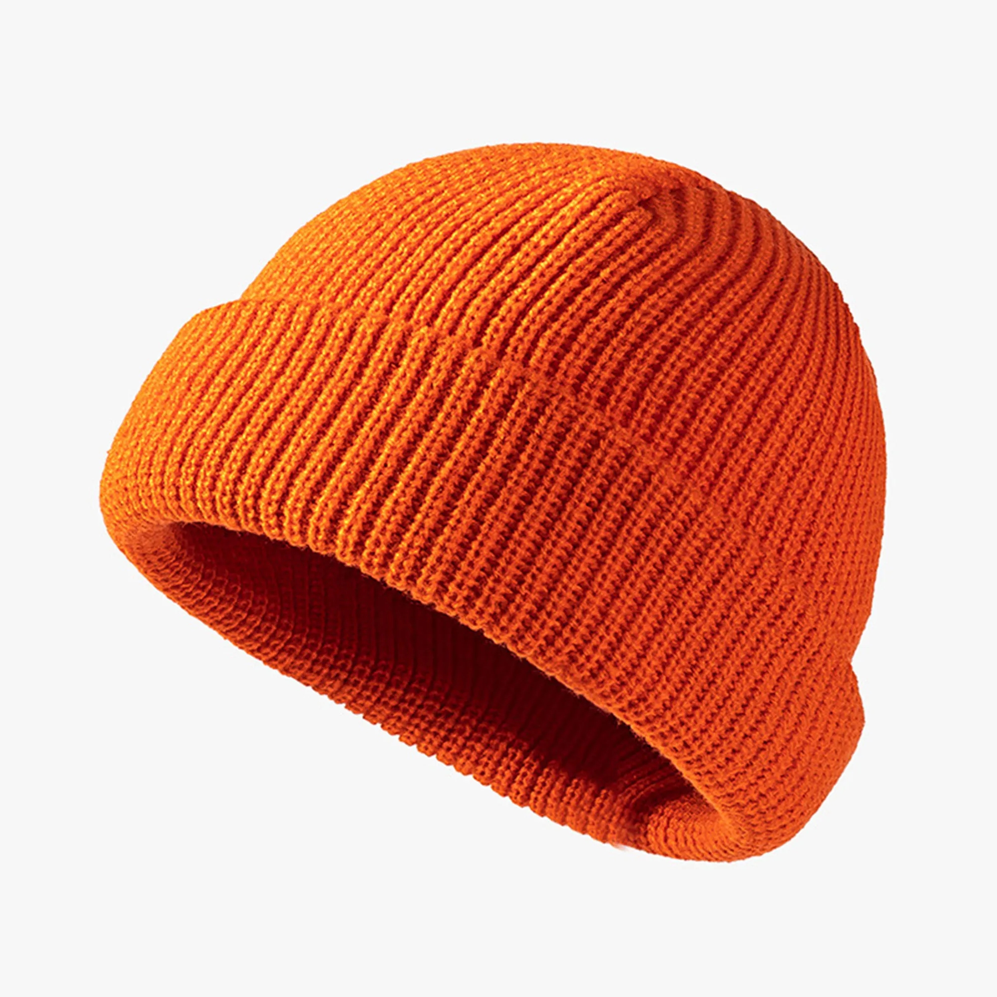 Warm Soft Knitted Beanie Hat Solid Color 6