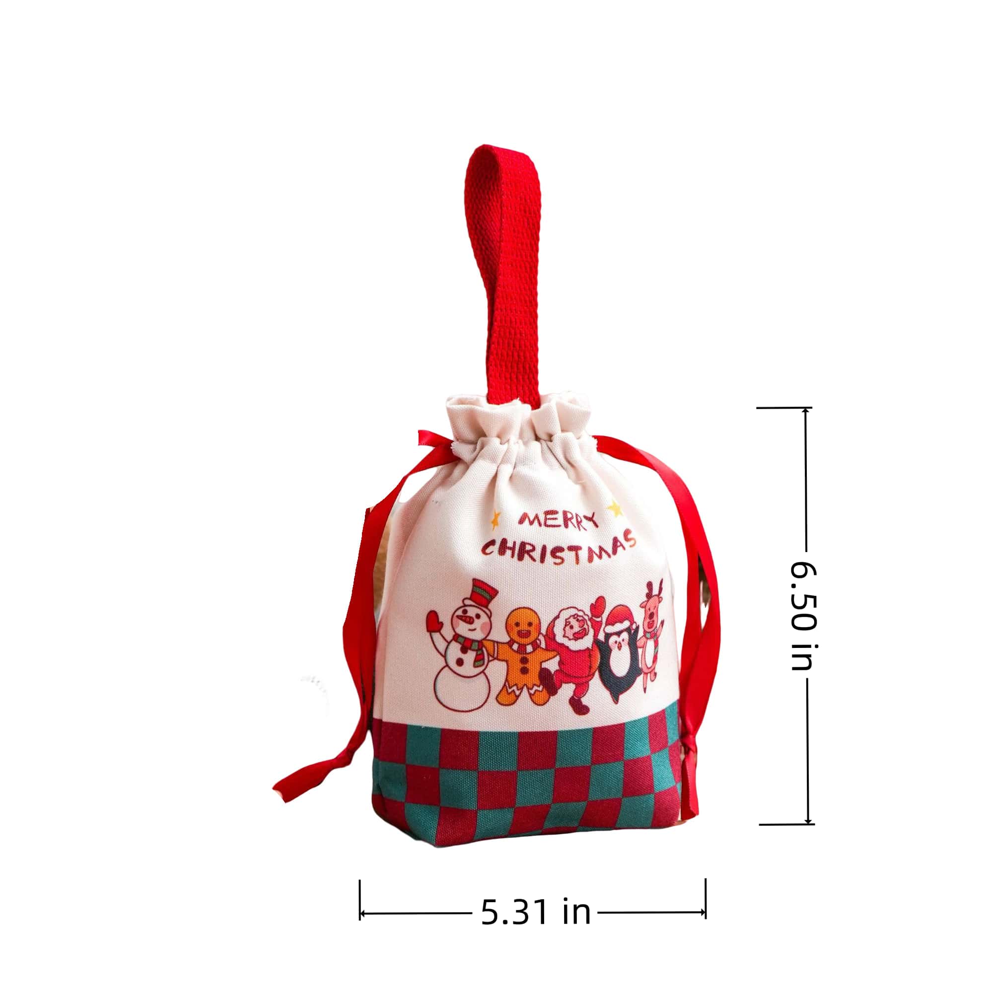 Christmas Gift Drawstring Canvas Bag 11