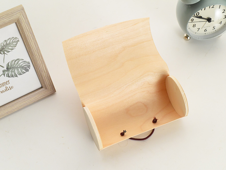 Wooden Round Bark Gift Storage Box 5