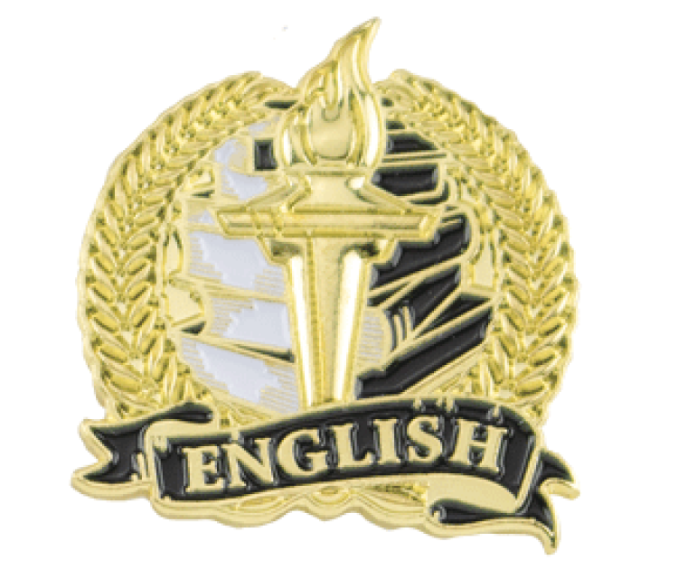 Academic Lapel Pin- English (1-1/8")