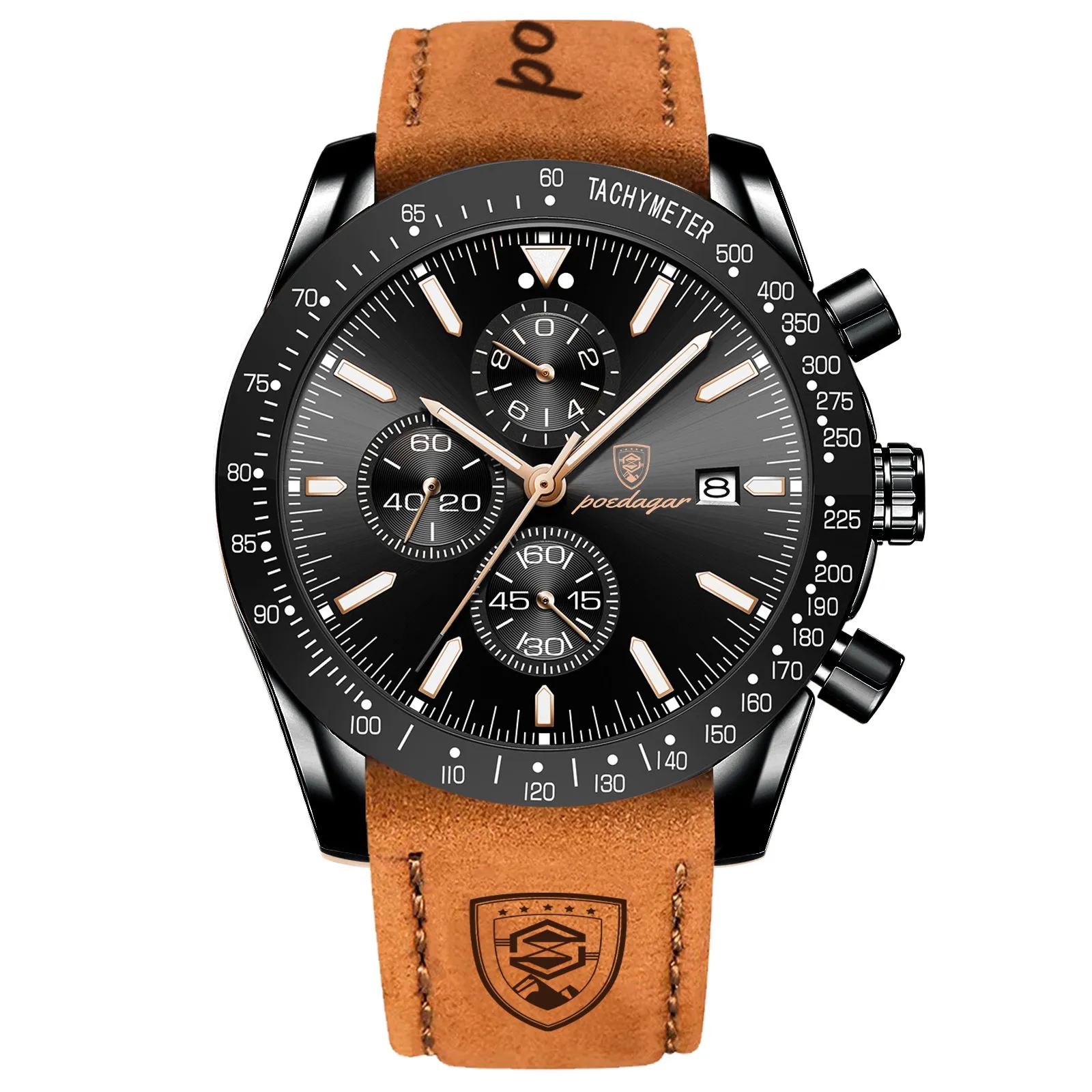 Waterproof Luminous Men'S Watch Silicone Tape 5