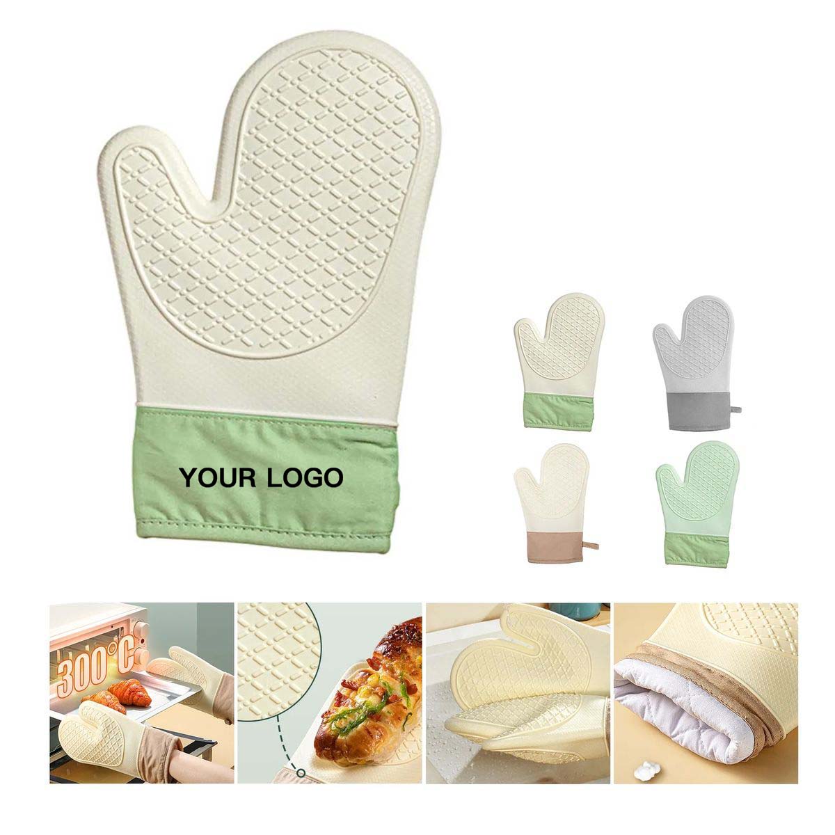 Silicone Oven Mitts for Heat Resistant Kitchen Safety 3