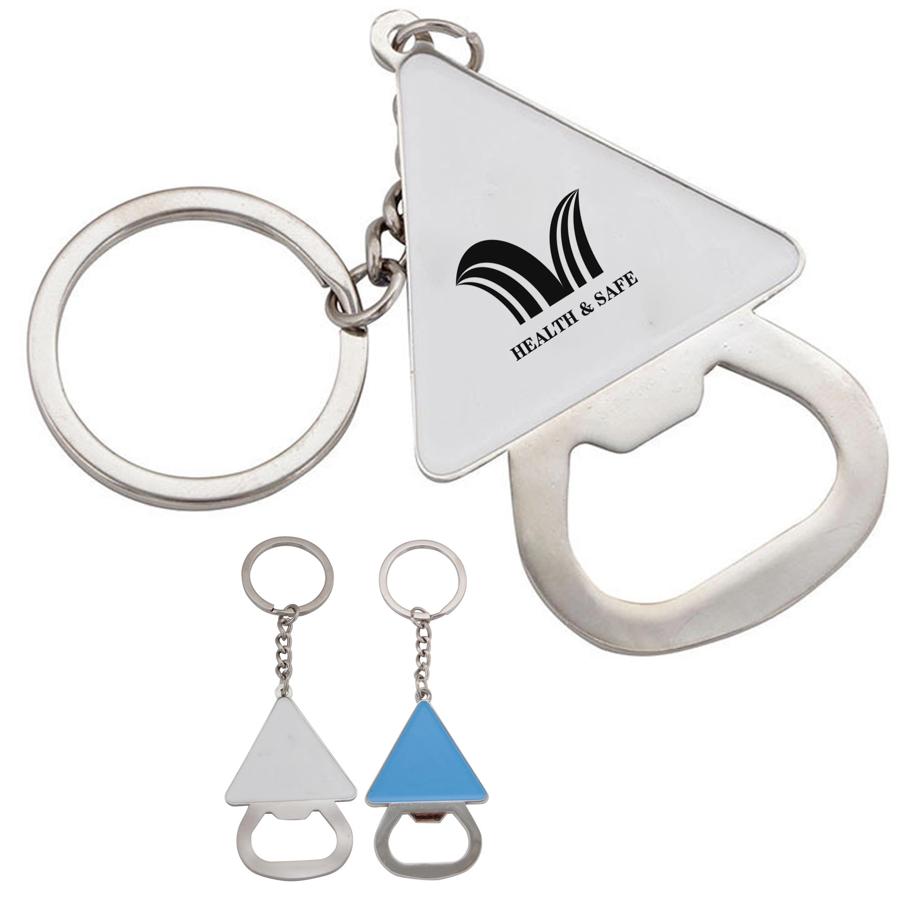 2 In1 Metal Bottle Opener Keychain 1